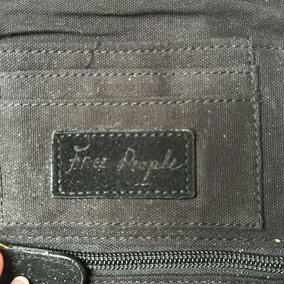 Free People Black Tri-Fold Wristlet - Picture 3 of 3